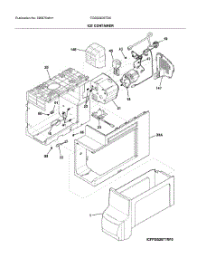 Ice Container parts for Frigidaire Refrigerator FGSS2635TD0 from AppliancePartsPros.com