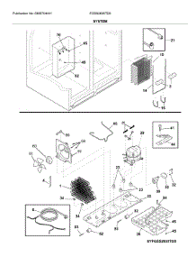 System parts for Frigidaire Refrigerator FGSS2635TD0 from AppliancePartsPros.com