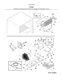 System parts for Kenmore Refrigerator 253.60419616 (25360419616, 253 60419616) from AppliancePartsPros.com
