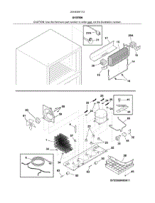 System parts for Kenmore Refrigerator 253.60087712 (25360087712, 253 60087712) from AppliancePartsPros.com