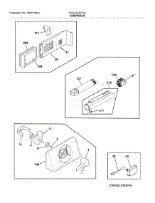 Controls parts for Frigidaire Refrigerator FGSC2335TD0 from AppliancePartsPros.com