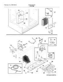 System parts for Frigidaire Refrigerator FGSC2335TD0 from AppliancePartsPros.com