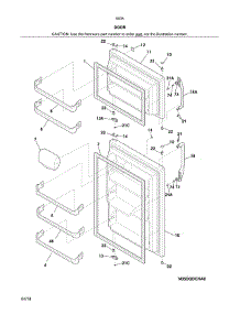 Doors parts for Kenmore Refrigerator 253.60083417 (25360083417, 253 60083417) from AppliancePartsPros.com