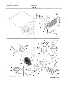 System parts for Frigidaire Refrigerator FTMD18P4TD0 from AppliancePartsPros.com