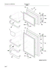 Doors parts for Frigidaire Refrigerator FPHT1897TF0 from AppliancePartsPros.com