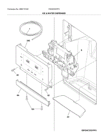 Ice & Water Dispenser parts for Frigidaire Refrigerator FGSS2335TF0 from AppliancePartsPros.com