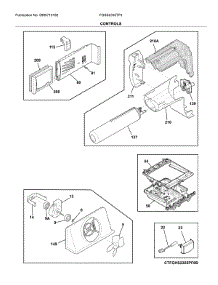 Controls parts for Frigidaire Refrigerator FGSS2335TF0 from AppliancePartsPros.com