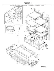 Shelves parts for Kenmore Refrigerator 253.70417410 (25370417410, 253 70417410) from AppliancePartsPros.com