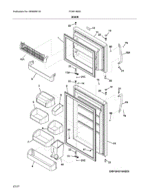 Doors parts for Frigidaire Refrigerator FGHI1865SP5 from AppliancePartsPros.com