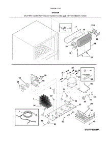 System parts for Kenmore Refrigerator 253.60413711 (25360413711, 253 60413711) from AppliancePartsPros.com