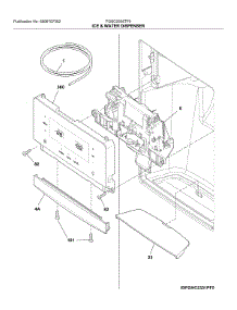Dispenser parts for Frigidaire Refrigerator FGSC2335TF0 from AppliancePartsPros.com