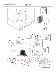System parts for Frigidaire Refrigerator FGSC2335TF0 from AppliancePartsPros.com