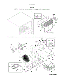 System parts for Kenmore Refrigerator 253.70502615 (25370502615, 253 70502615) from AppliancePartsPros.com