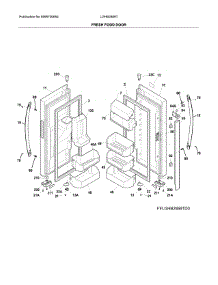 Fresh Food Door parts for Frigidaire Refrigerator LGHB2869TF0 from AppliancePartsPros.com