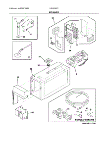 Ice Maker parts for Frigidaire Refrigerator LGHB2869TD0 from AppliancePartsPros.com