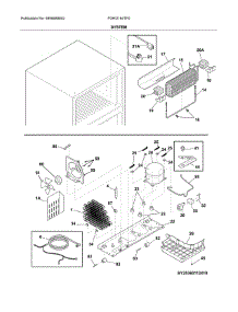 System parts for Frigidaire Refrigerator FGHI2164TF0 from AppliancePartsPros.com
