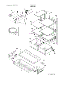 Shelves parts for Frigidaire Refrigerator FGHB2868TE0 from AppliancePartsPros.com