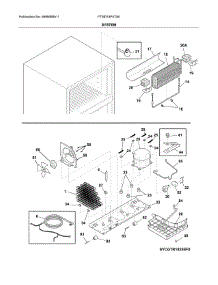 System parts for Frigidaire Refrigerator FTMD18P4TS0 from AppliancePartsPros.com
