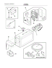 Ice Maker parts for Frigidaire Refrigerator FGHB2868TF0 from AppliancePartsPros.com