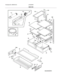 Shelves parts for Frigidaire Refrigerator LGHD2369TF0 from AppliancePartsPros.com