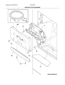 Controls & Ice Dispenser parts for Frigidaire Refrigerator LGHD2369TF0 from AppliancePartsPros.com