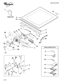 Top And Console Parts parts for Kenmore Dryer 8331 from AppliancePartsPros.com