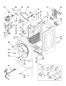 Cabinet Parts parts for Kenmore Dryer 8331 from AppliancePartsPros.com