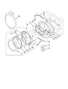 Door Parts, Optional Parts (Not Included) parts for Kenmore Dryer 8331 from AppliancePartsPros.com