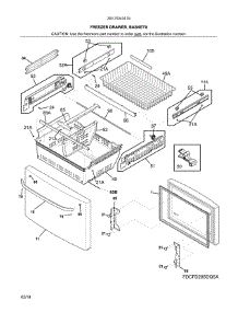 Freezer Door parts for Kenmore Refrigerator 253.7034241G (2537034241G, 253 7034241G) from AppliancePartsPros.com