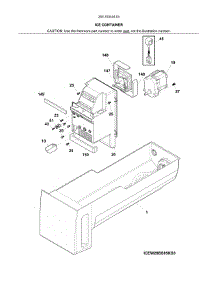 Container parts for Kenmore Refrigerator 253.7034241G (2537034241G, 253 7034241G) from AppliancePartsPros.com