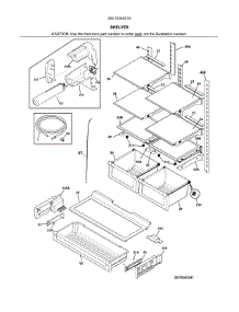 Chelves parts for Kenmore Refrigerator 253.7034241G (2537034241G, 253 7034241G) from AppliancePartsPros.com