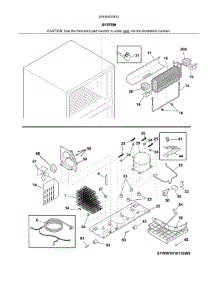 System parts for Kenmore Refrigerator 253.60022612 (25360022612, 253 60022612) from AppliancePartsPros.com