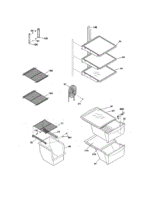 Shelves parts for Frigidaire Refrigerator FFHS2622MST from AppliancePartsPros.com