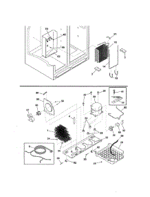 System parts for Frigidaire Refrigerator FFHS2622MST from AppliancePartsPros.com