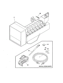 Ice Maker parts for Frigidaire Refrigerator FFHS2622MST from AppliancePartsPros.com