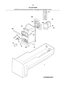 Container parts for Kenmore Refrigerator 253.7034341G (2537034341G, 253 7034341G) from AppliancePartsPros.com