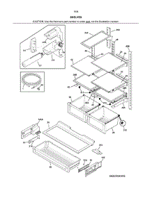 Shelves parts for Kenmore Refrigerator 253.7034341G (2537034341G, 253 7034341G) from AppliancePartsPros.com
