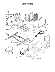 Unit Parts parts for Kenmore Refrigerator 106.51332710 (10651332710, 106 51332710) from AppliancePartsPros.com