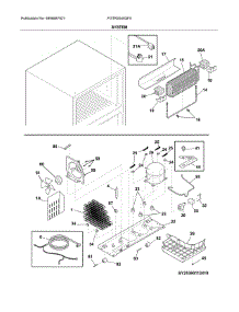 System parts for Frigidaire Refrigerator FGTR2045QF5 from AppliancePartsPros.com