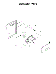 Dispenser Parts parts for Kenmore Refrigerator 106.51335710 (10651335710, 106 51335710) from AppliancePartsPros.com