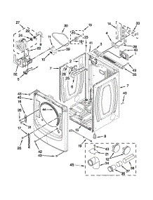 Cabinet Parts parts for Kenmore Dryer 83301 from AppliancePartsPros.com