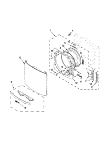 Door Parts parts for Kenmore Dryer 83301 from AppliancePartsPros.com