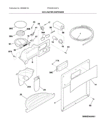 Ice & Water Dispenser parts for Frigidaire Refrigerator FFSS2614QS7A from AppliancePartsPros.com