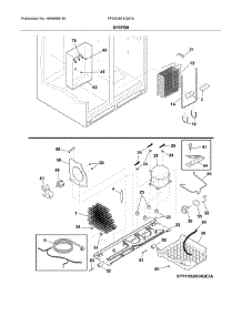 System parts for Frigidaire Refrigerator FFSS2614QS7A from AppliancePartsPros.com