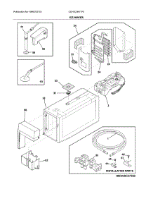 Ice Maker parts for Frigidaire Refrigerator DGHD2361TF0 from AppliancePartsPros.com