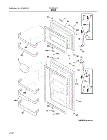 Door parts for Frigidaire Refrigerator FFHT2032TP0 from AppliancePartsPros.com