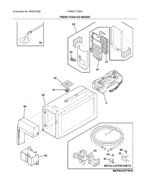 Fresh Food Ice Maker parts for Frigidaire Refrigerator FPBS2777RFD from AppliancePartsPros.com