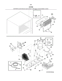 System parts for Kenmore Refrigerator 253.60819710 (25360819710, 253 60819710) from AppliancePartsPros.com