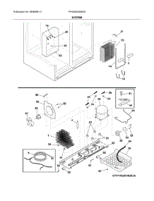 System parts for Frigidaire Refrigerator FFHS2622MSZA from AppliancePartsPros.com