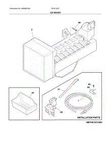 Ice Maker parts for Frigidaire Refrigerator FFHI1832TE0 from AppliancePartsPros.com